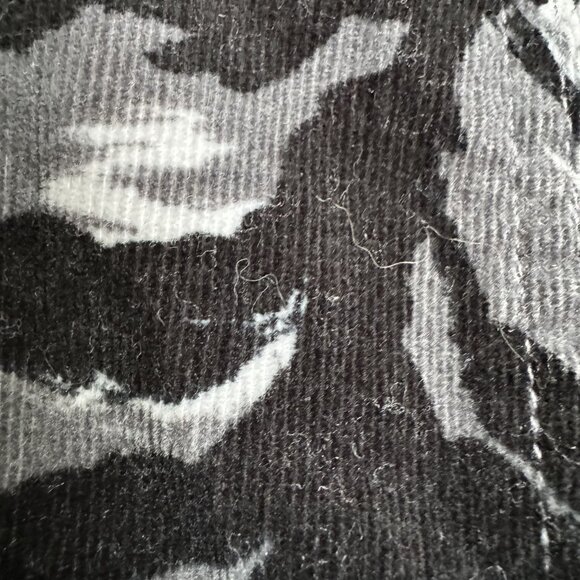 2/$18 SALE! C Concept Trench Coat Womens M Corduroy Black Gray 70s Style Trench - Picture 6 of 9